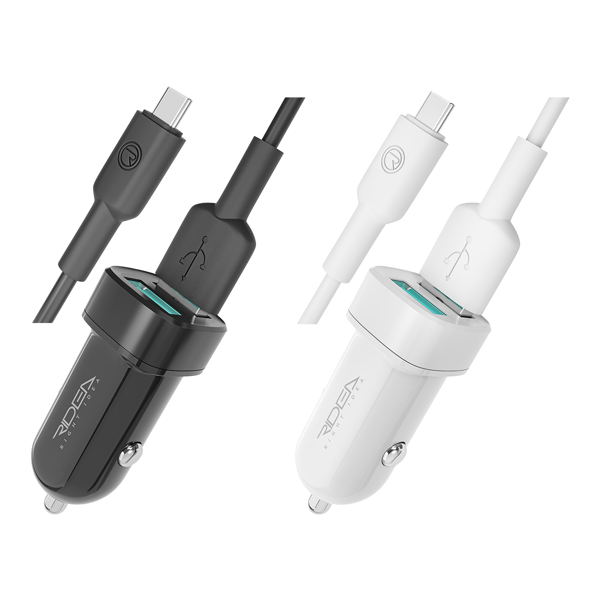Car Charger Ridea RCC-21212 Grand Type-C 2USB 2.4 A