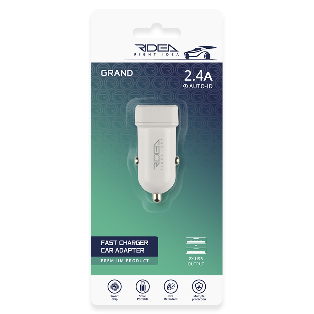 Car Charger Ridea RCC-21012 Grand 2USB 2.4 A - Image 2