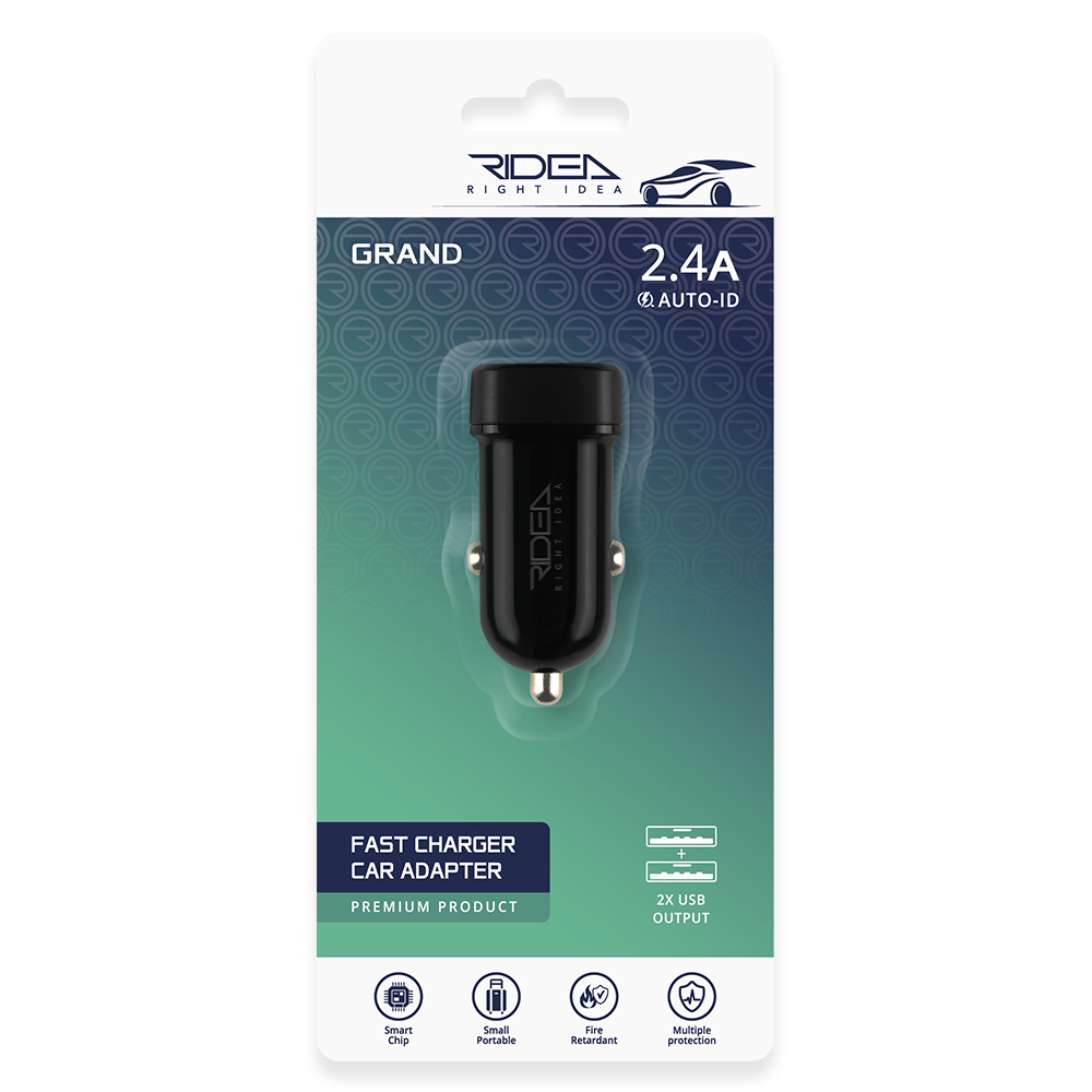 Car Charger Ridea RCC-21012 Grand 2USB 2.4 A - Image 3